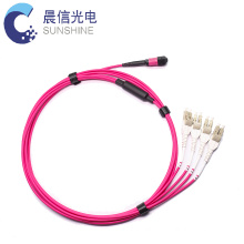 MPO/MTP Harness Cable MPO to 4 duplex LC Fiber Optic Connectors